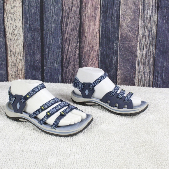 LL Bean Blue Strappy Ankle Strap Sport Sandals 6 - Picture 4 of 8